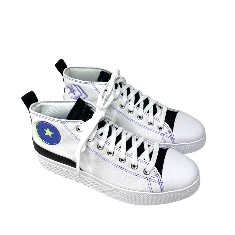 đź’–MEGA SALEđź’–Converse Shoes Men 171870C UNTITL3D CS MID White Black Sneakers - Picture 3 of 11